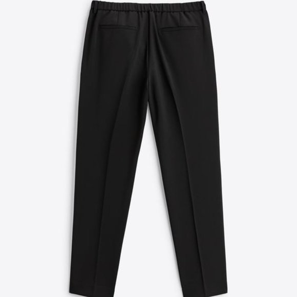 ZARA TECHNICAL SUIT PANTS (BLACK) (NWT) - Picture 3 of 4